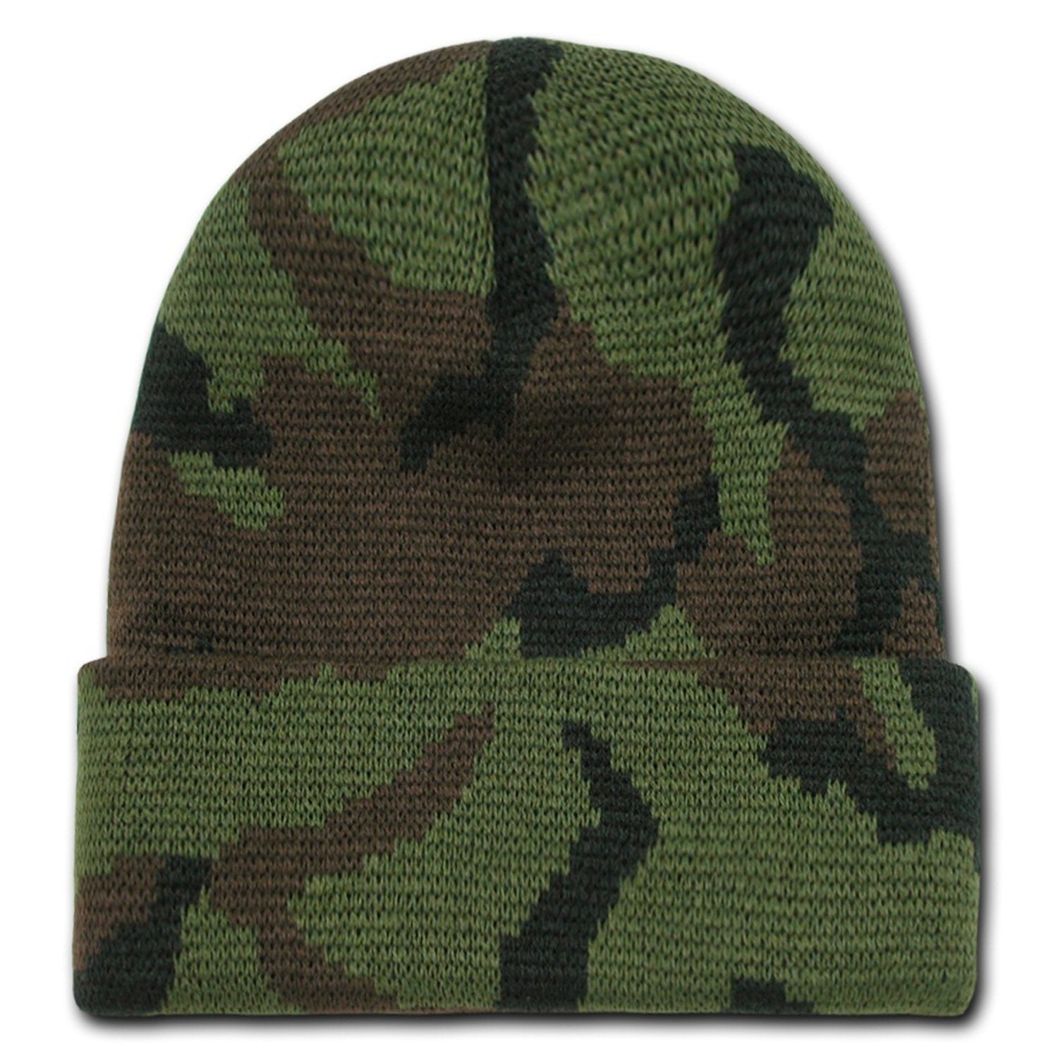 Jacquard Camo Beanie