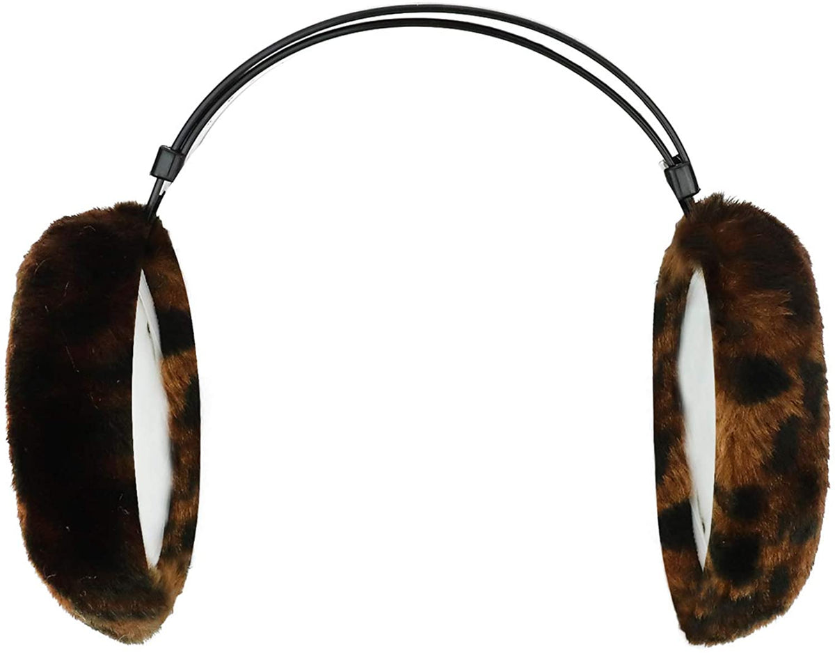 Armycrew Jumbo Animal Print Foldable Winter Fur Ear muffs