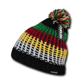 Thick Knitted Pom Pom Winter Beanie