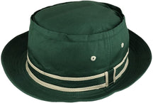 Armycrew Cotton Twill Fisherman Roll Up Bucket Hat with Stripe Band