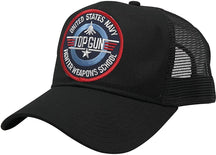 US Navy TOP Gun Trucker Mesh Snapback Patch Cap