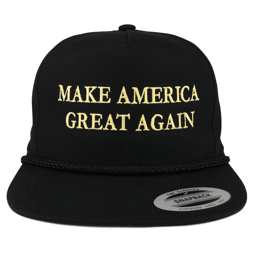 Make America Great Again Donald Trump Metallic Gold Embroidered Cap