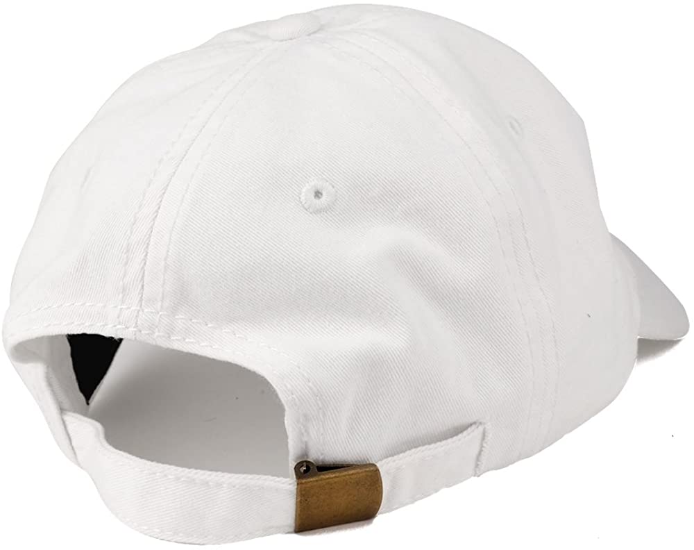 NASA I Need My Space Embroidered Washed Cotton Cap (One Size, White)