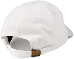 NASA I Need My Space Embroidered Washed Cotton Cap (One Size, White)