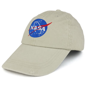 Armycrew Youth NASA Insignia Embroidered Soft Washed Cotton Twill Cap