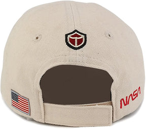 Armycrew Officially Licensed Toddler to Youth NASA Insignia 100% Cotton Baseball Cap
