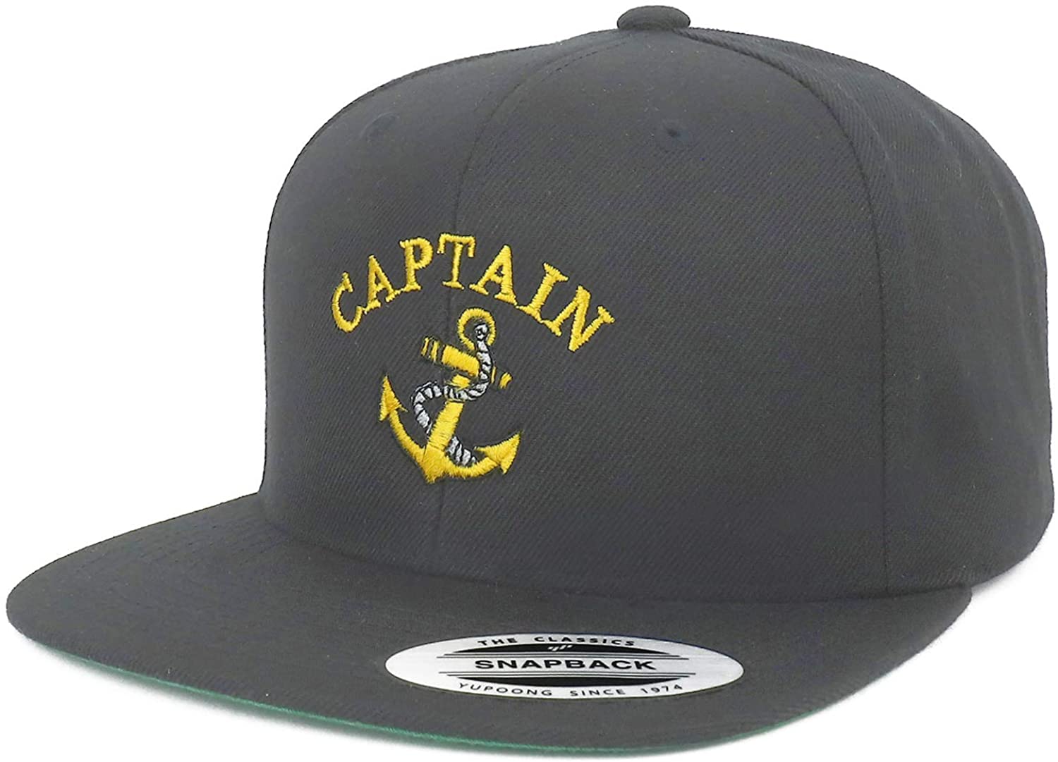 XXL Captain Logo Anchor Embroidered Flexfit Armycrew Oversize Structur