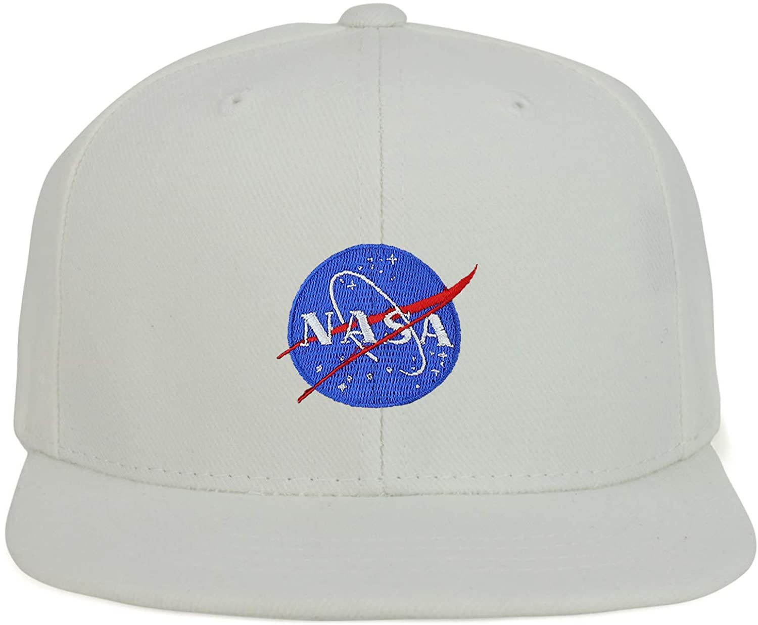 Armycrew Youth Kid Size Small NASA Insignia Patch Flat Bill Snapback Baseball Cap