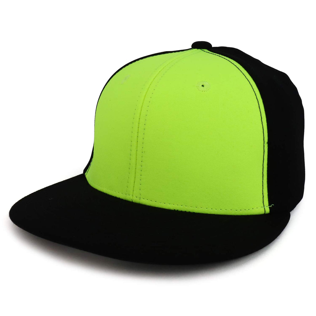 Armycrew Two Tone High Visibility Flat Bill Flexible Fitted Cap