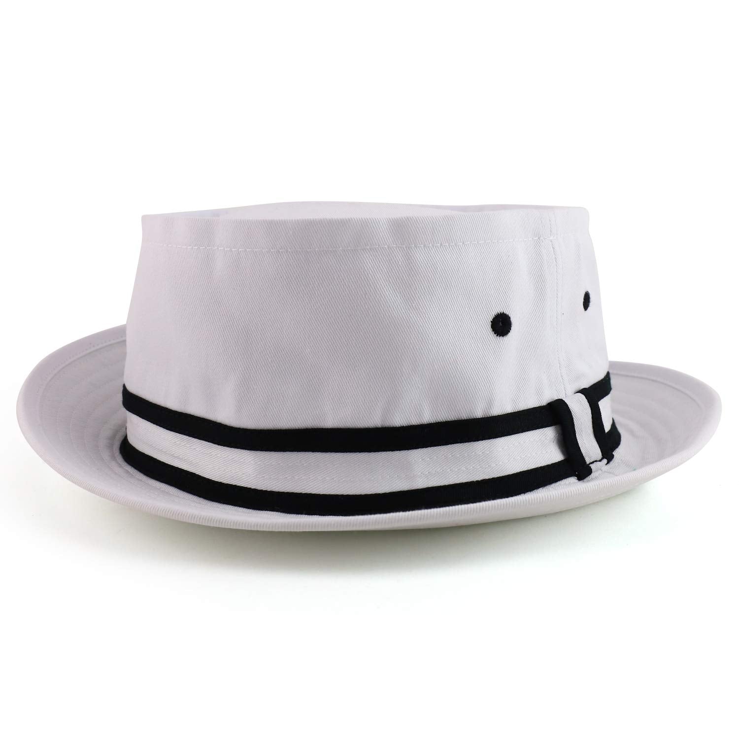 Armycrew Cotton Twill Fisherman Roll Up Bucket Hat with Stripe