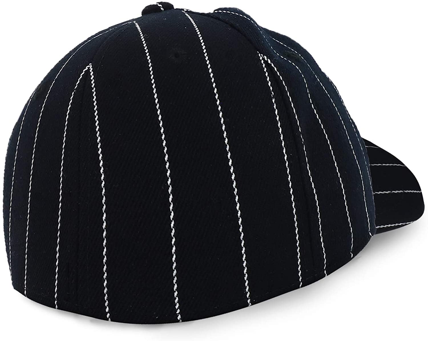 Armycrew Pin Striped Structured Fitted Baseball Cap - Black - 7