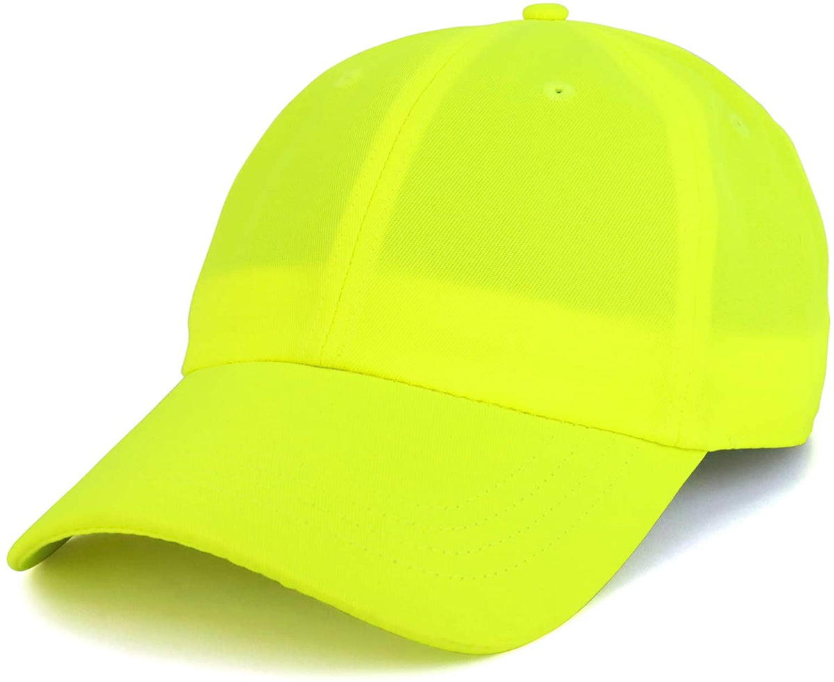 Armycrew Lightweight Bright Neon Color Polyester High Visibility Baseball Cap