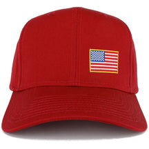 Small Yellow Side American Flag Embroidered Iron on Patch Adjustable Baseball Cap