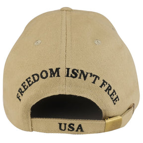 Armycrew American Heritage US Flag Embroidered Structured Cotton Twill Baseball Cap