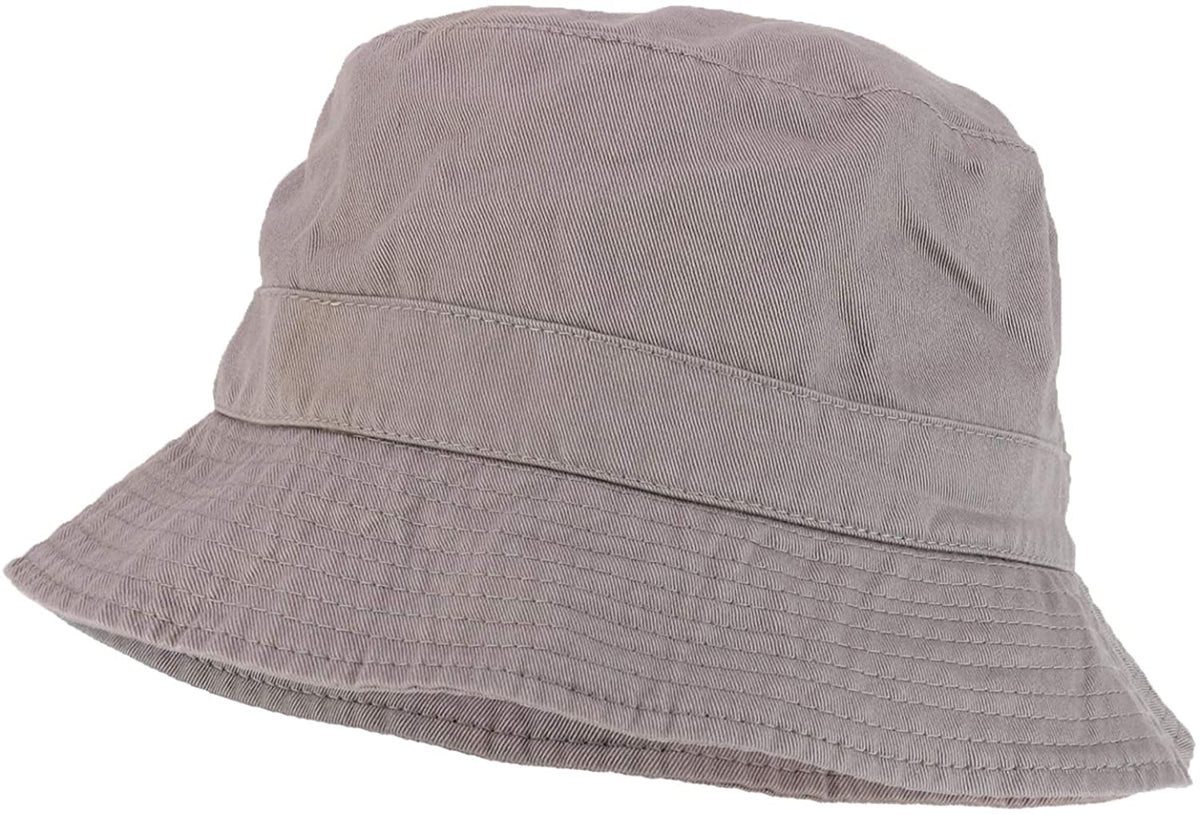 Armycrew Soft Cotton Fisherman Polo Bucket Hat - Grey - S-M