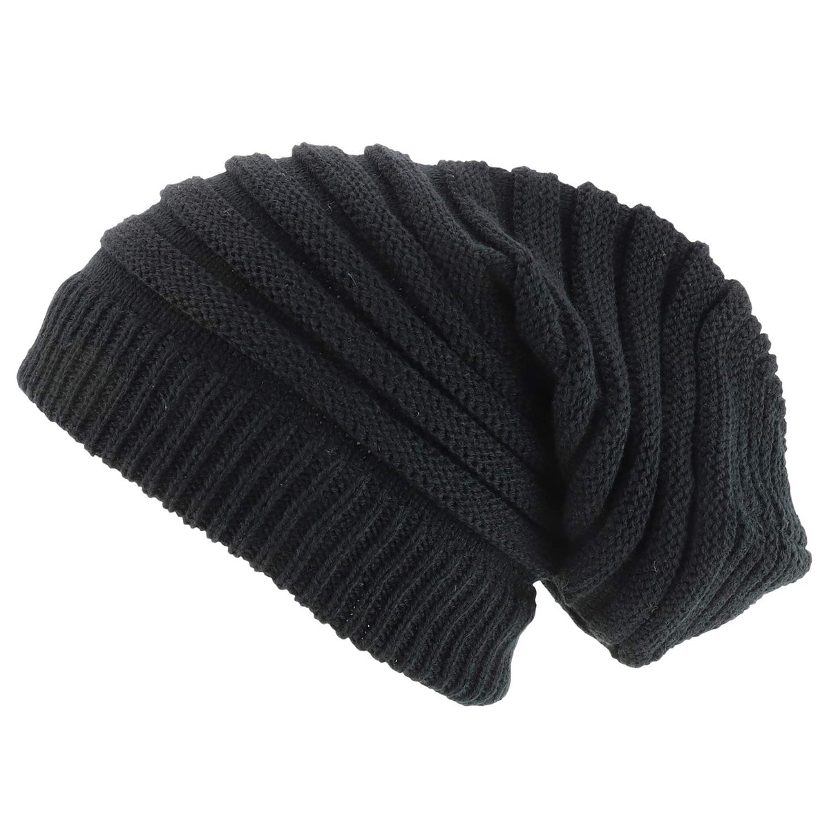 Armycrew Dreadlock Deep Crown Ribbed Long Knit Rasta Beanie