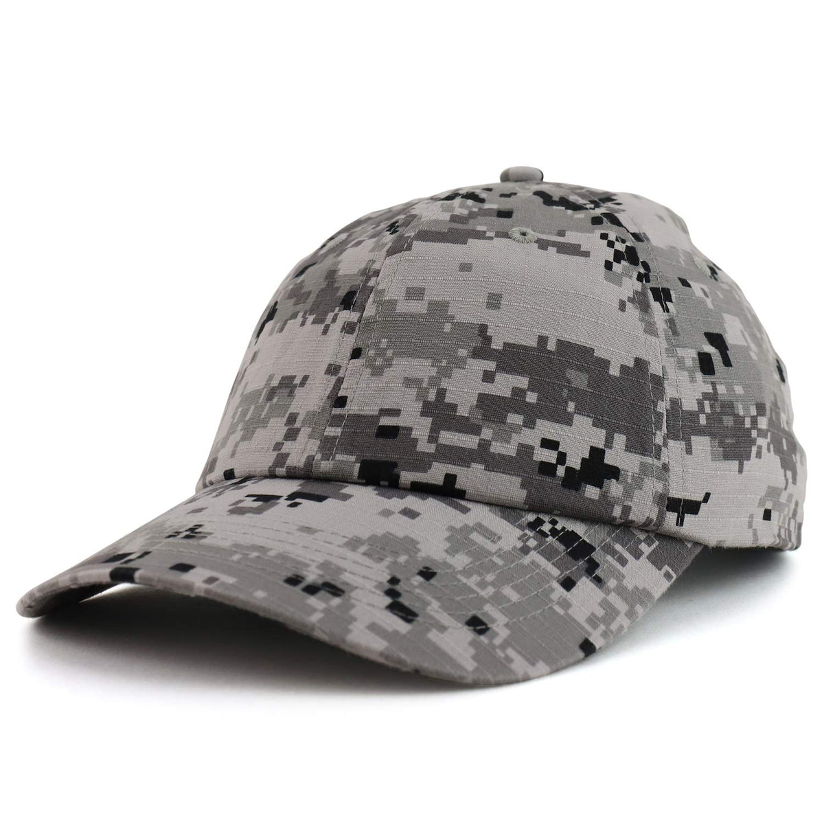 Armycrew Digital Camouflage Unstructured Cotton Ripstop Baseball Cap