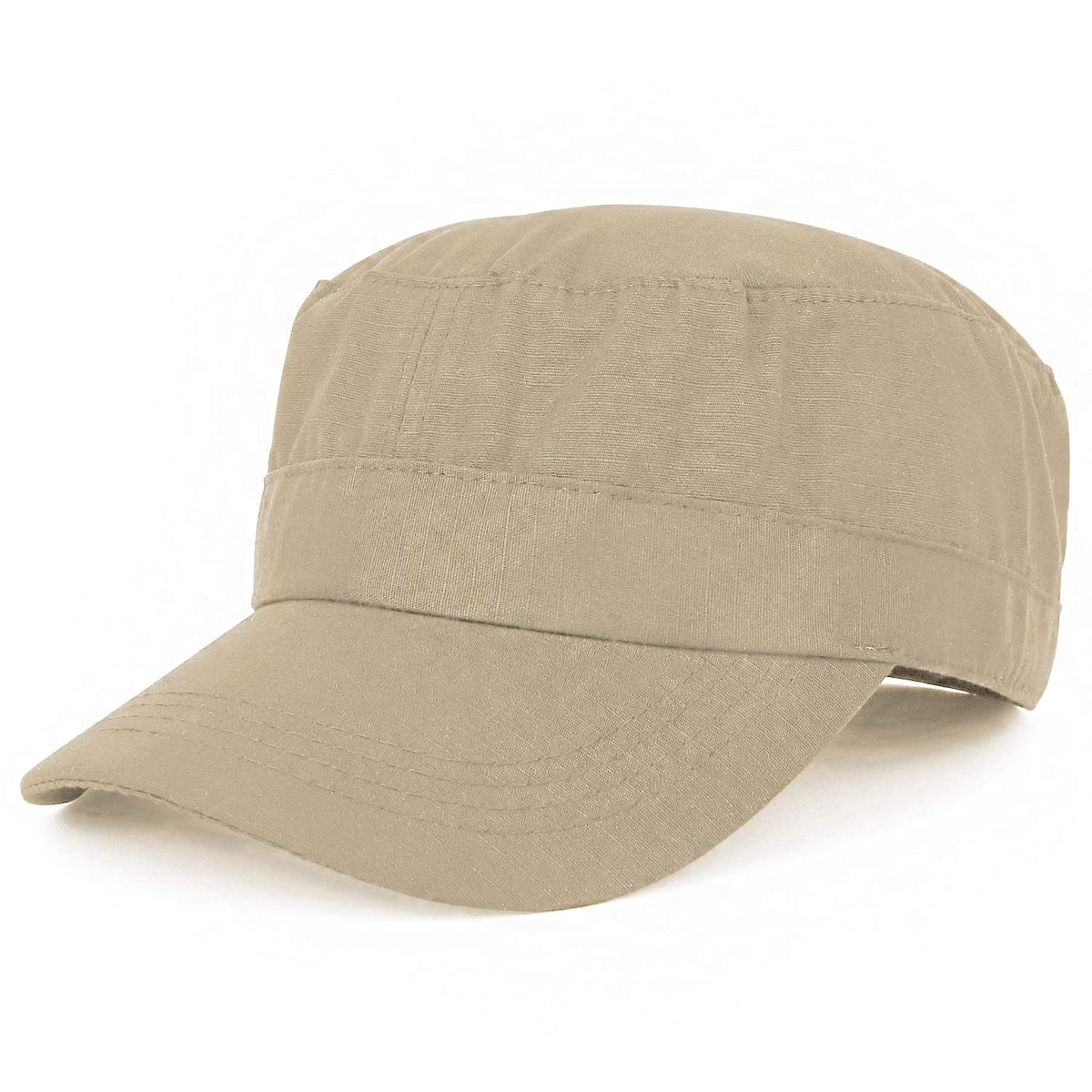 Armycrew Lightweight Cotton Ripstop Fitted Army Style Flat Top Cap