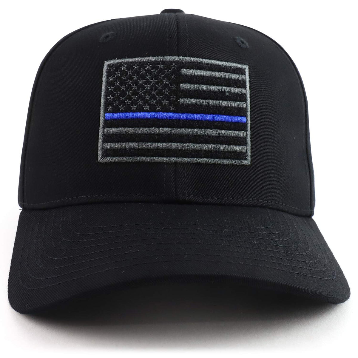 Rapid Dominance USA American Flag Embroidered 6 Panel Adjustable Operator Cap - Thin Blue Line