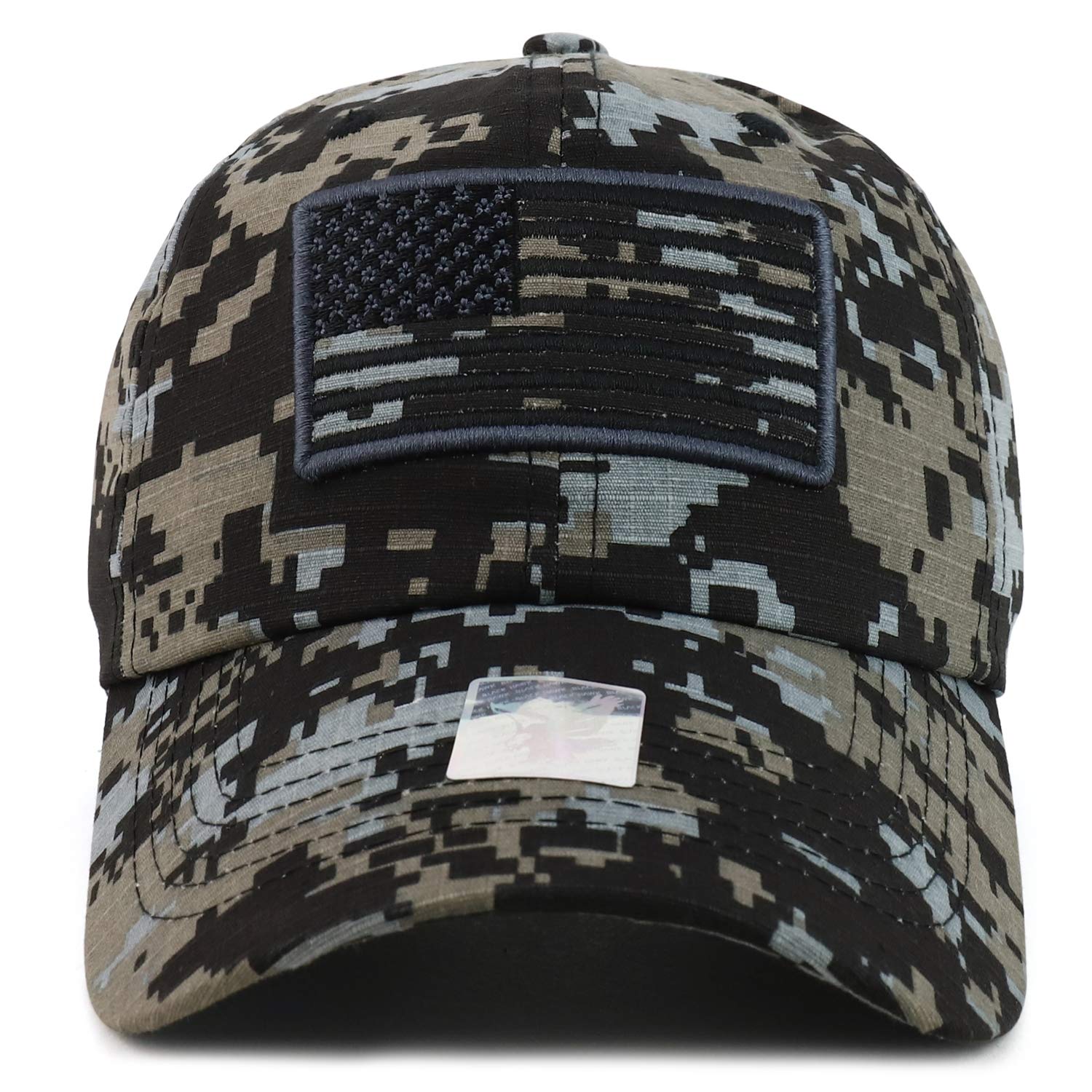 Armycrew USA Flag Embroidered Washed Cotton Unstructured Baseball Cap