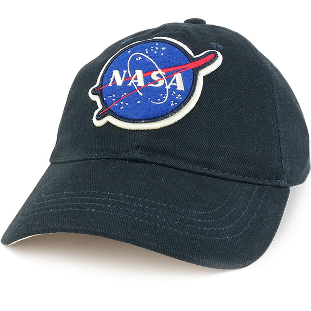 Armycrew Officially Licensed NASA Insignia Emblem Cotton Low Profile B ...