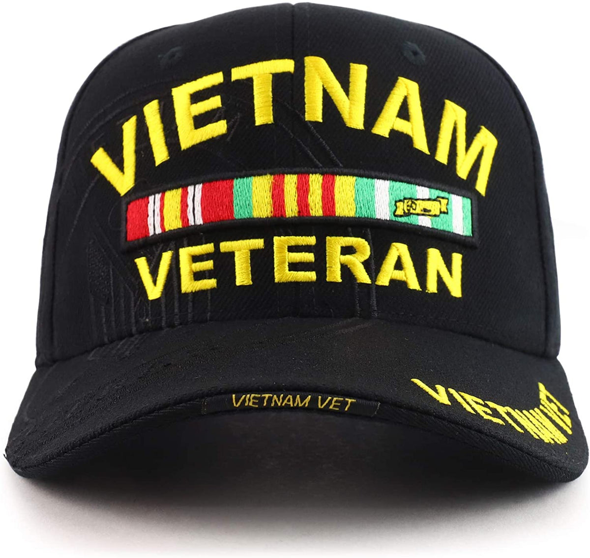 Armycrew Vietnam Veteran 3D High Definition Embroidered Military Baseball Cap