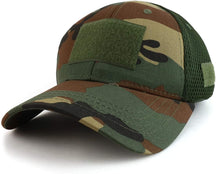 Armycrew Low Profile Air Mesh Tactical Cap with 6 Loop Patch Areas