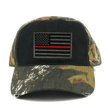 US American Flag Patch Mossy Oak Realtree Camo Adjustable Cap - Black