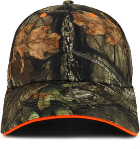 Armycrew Hunting Camouflage Outdoor Structured Sandwich Bill Baseball Cap - Break Up