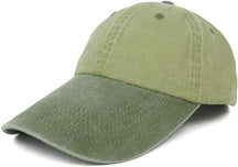 Armycrew 4 Inch Long Bill Pigment Dyed Washed Cotton Baseball Cap