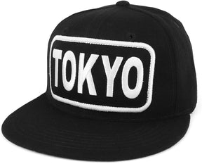 Armycrew City Name Embroidered Patch High Profile Flatbill Snapback Cap