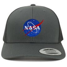 Armycrew Flexfit Small NASA Insignia Embroidered Patch Emblem Snapback Mesh Trucker Cap