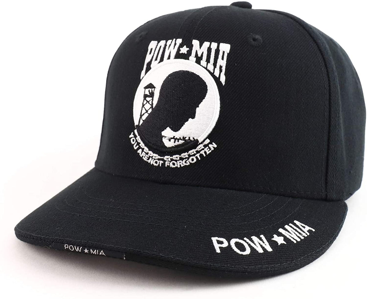 Rapid Dominance Deluxe Military POW MIA Embroidered 6 Panel Constructed Cap