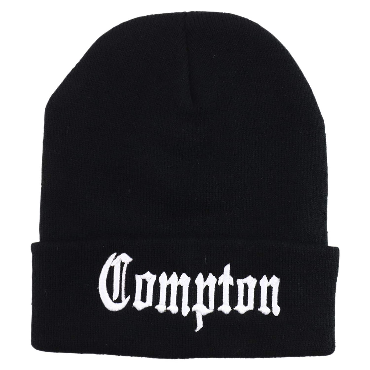 Armycrew Old English Font City Names Embroidered Cuff Long Beanie Hat