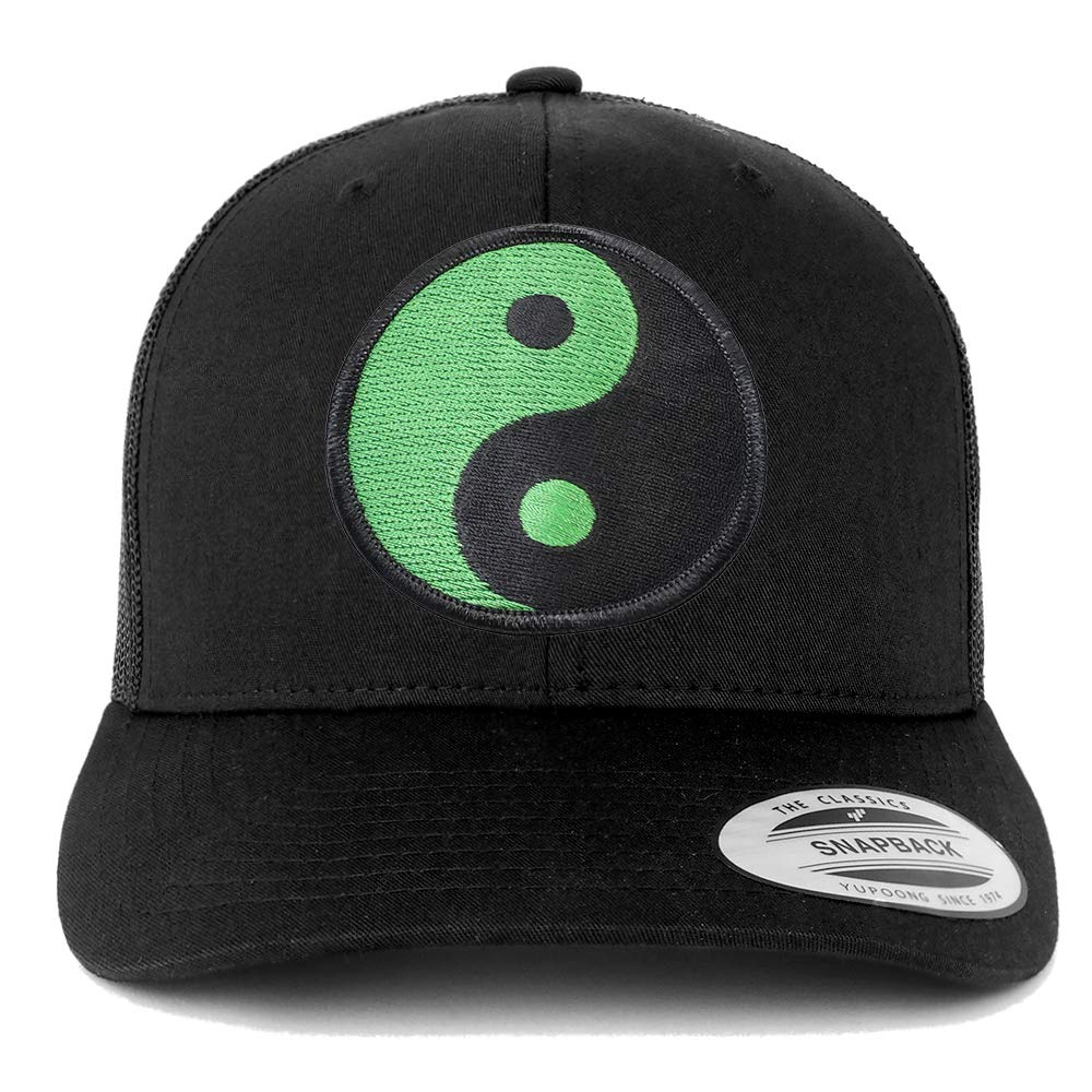 Armycrew Green Yin Yang Patch Mesh Trucker Cap