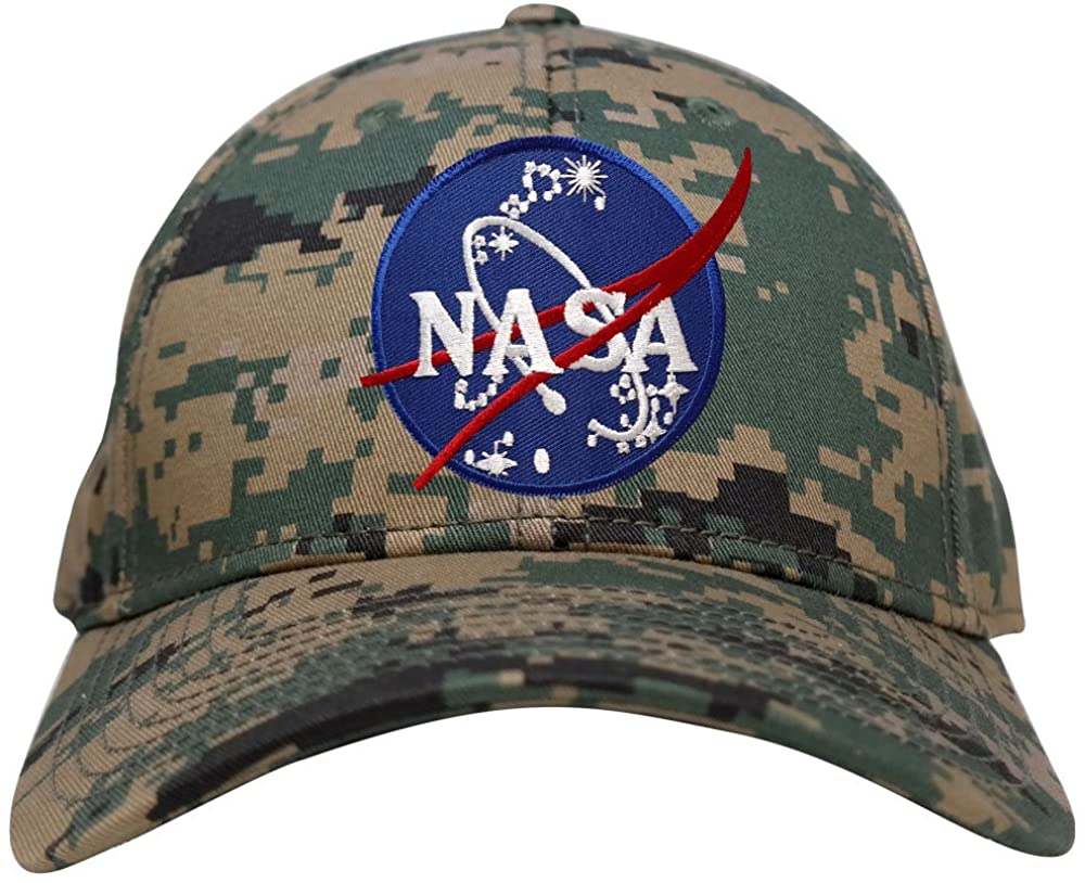 Low Profile NASA Insignia Logo Patch Camo Cap