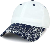 Armycrew Paisley Printed Bill Unstructured Cotton Baseball Cap