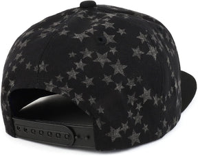 Armycrew USA Rubber Flag Patch Embroidered Star Panel Cotton Snapback Cap