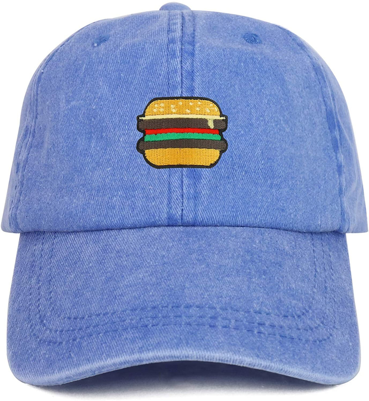 Armycrew Youth Kid's Burger Patch Pigment Dyed Soft Cotton Washed Low Profile Cap