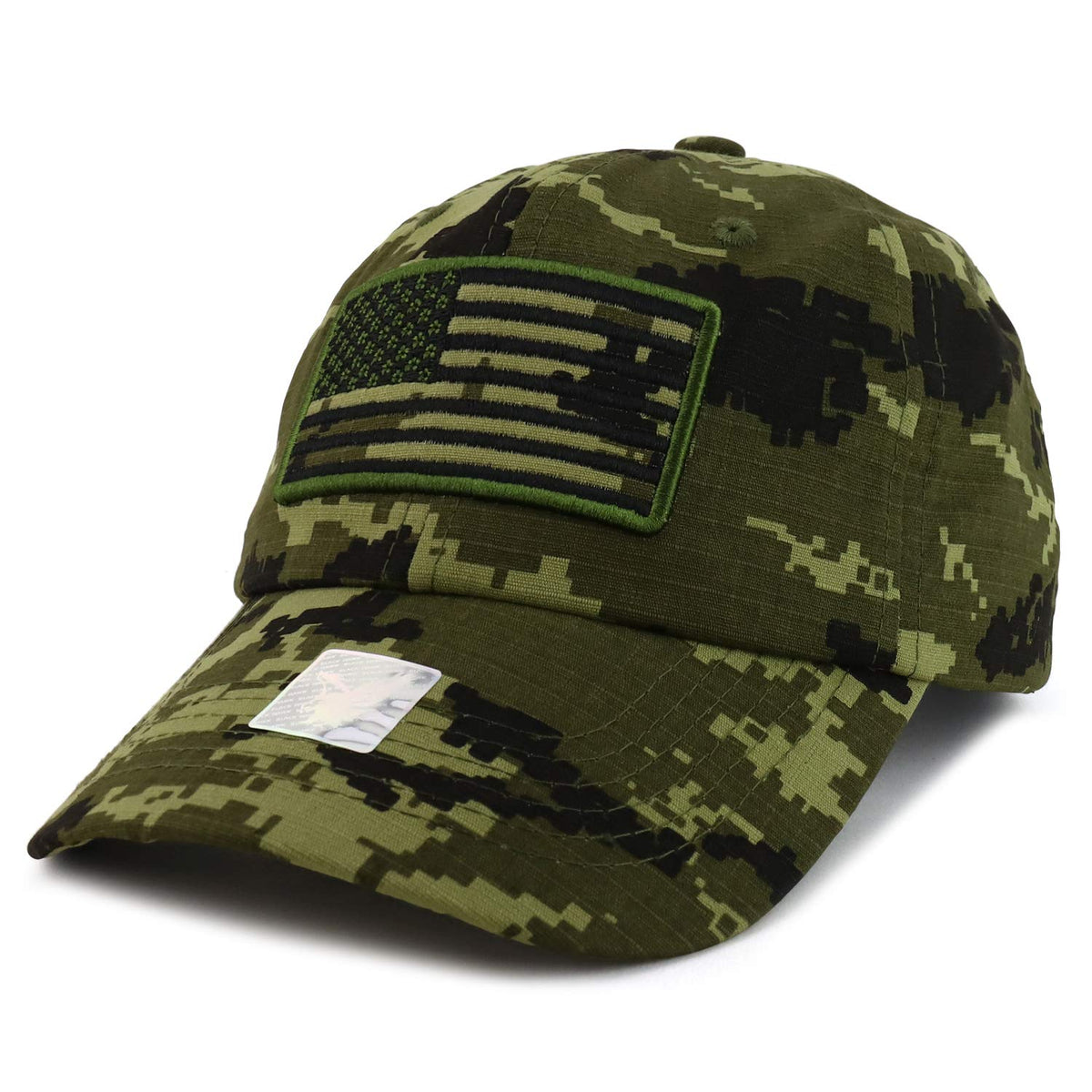 Armycrew USA Flag Embroidered Washed Cotton Unstructured Baseball Cap