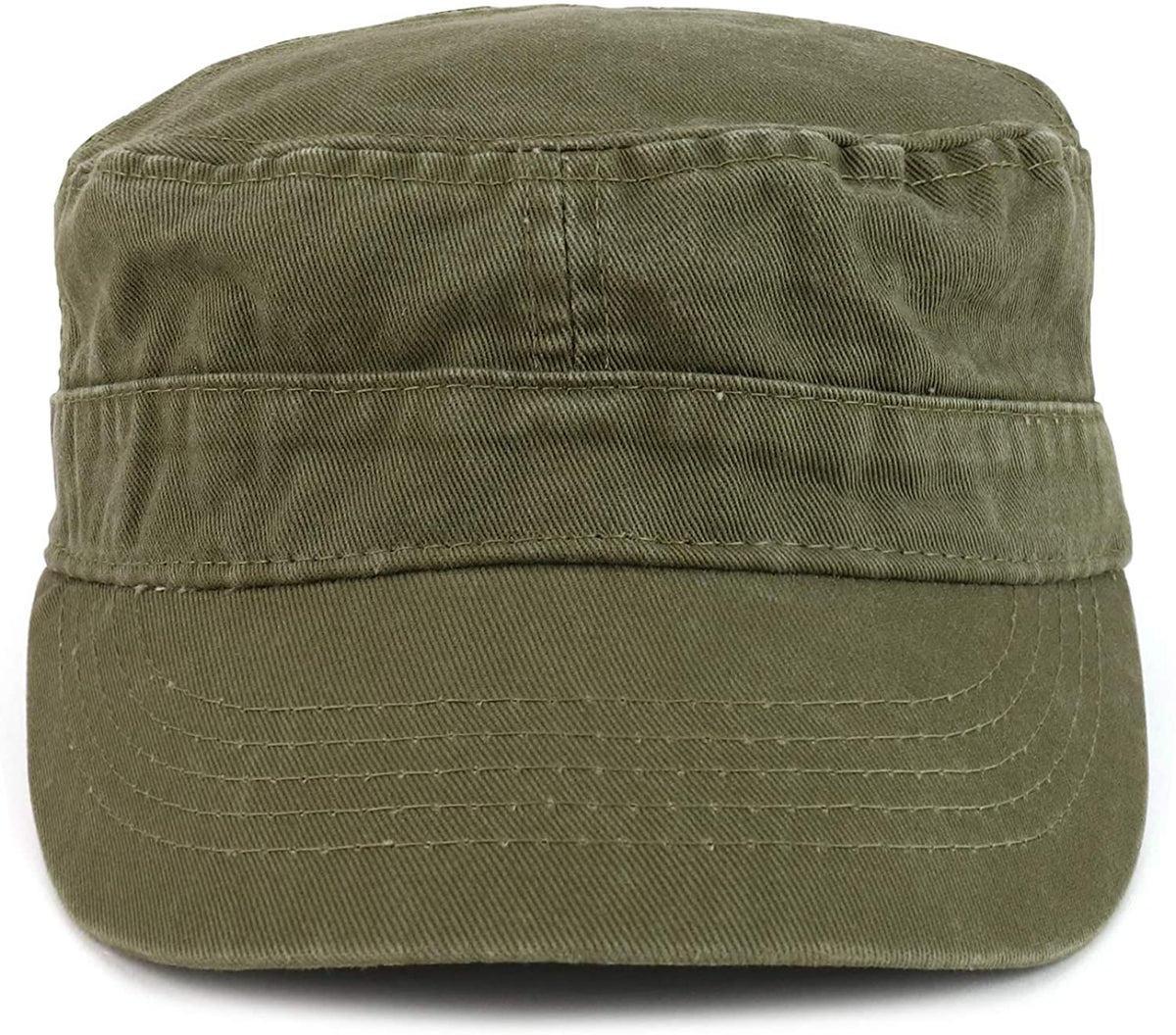 Armycrew Enzyme Washed Cotton Twill Mesh Back Army Cap - Olive